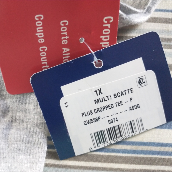 1X NWT CHAMPION Grey Logo Crop Top - Picture 4 of 16